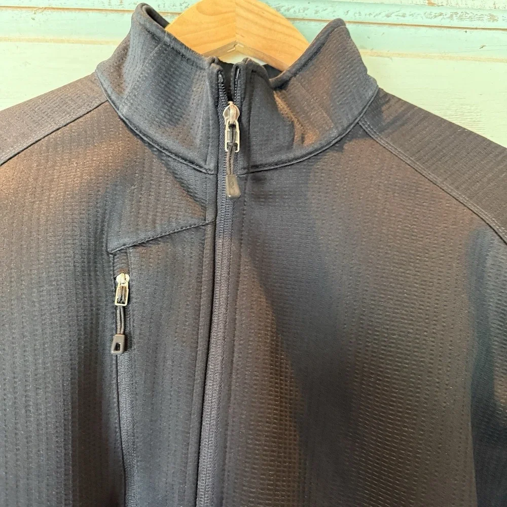 Eddie Bauer Mens Lightweight Jacket Zippered‎ Pockets XL Black 100% Polyester